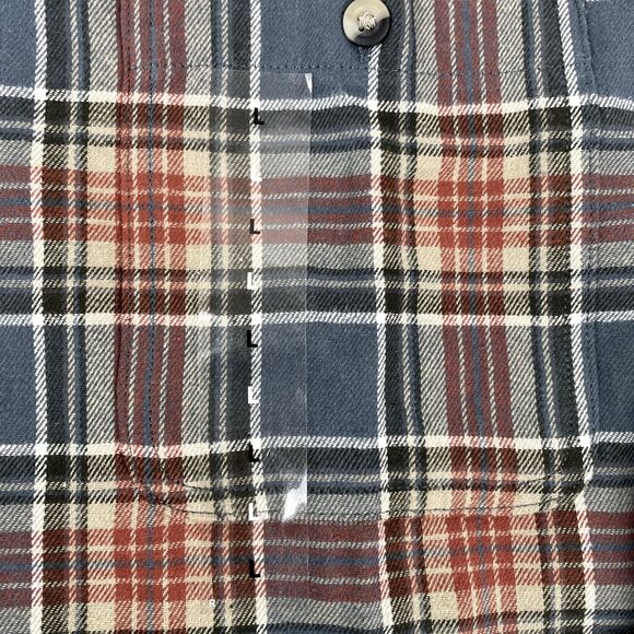 NWT Red Head Ozark Flannel Plaid Shirt Slate Red Cream Work Ranch Yellowstone L - Picture 5 of 11